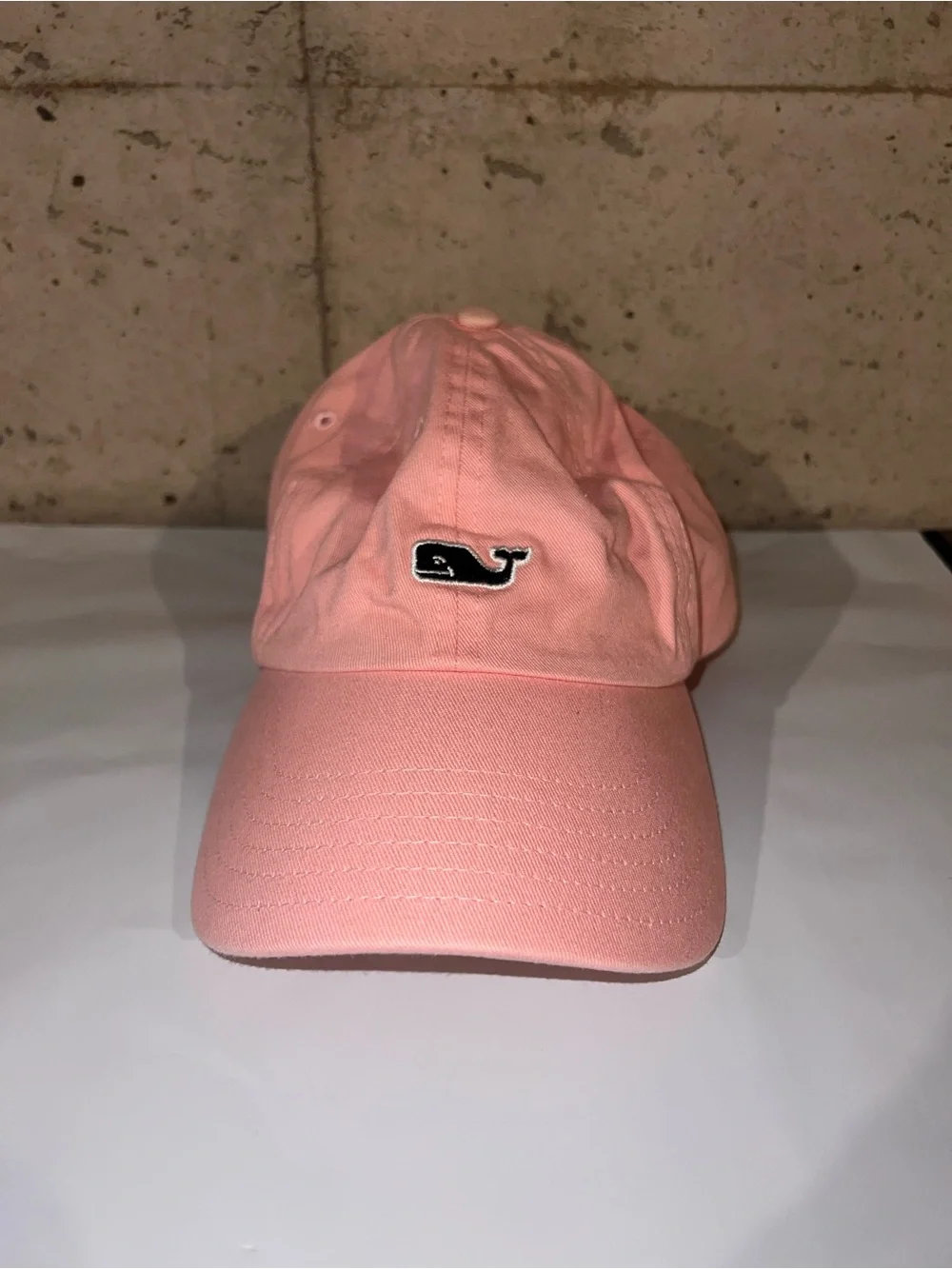 Vineyard Vines Kids Coral Whale Baseball Cap